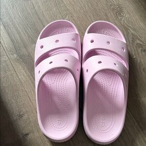 CROCS Kids Light Pink Slide Sandals
